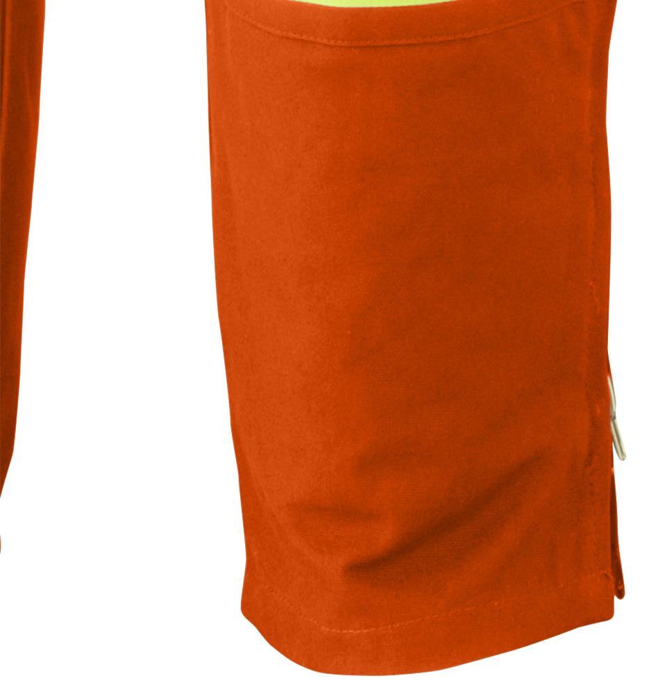 Safety Overalls, Quilted Cotton Duck, Orange, SZ: 4XL