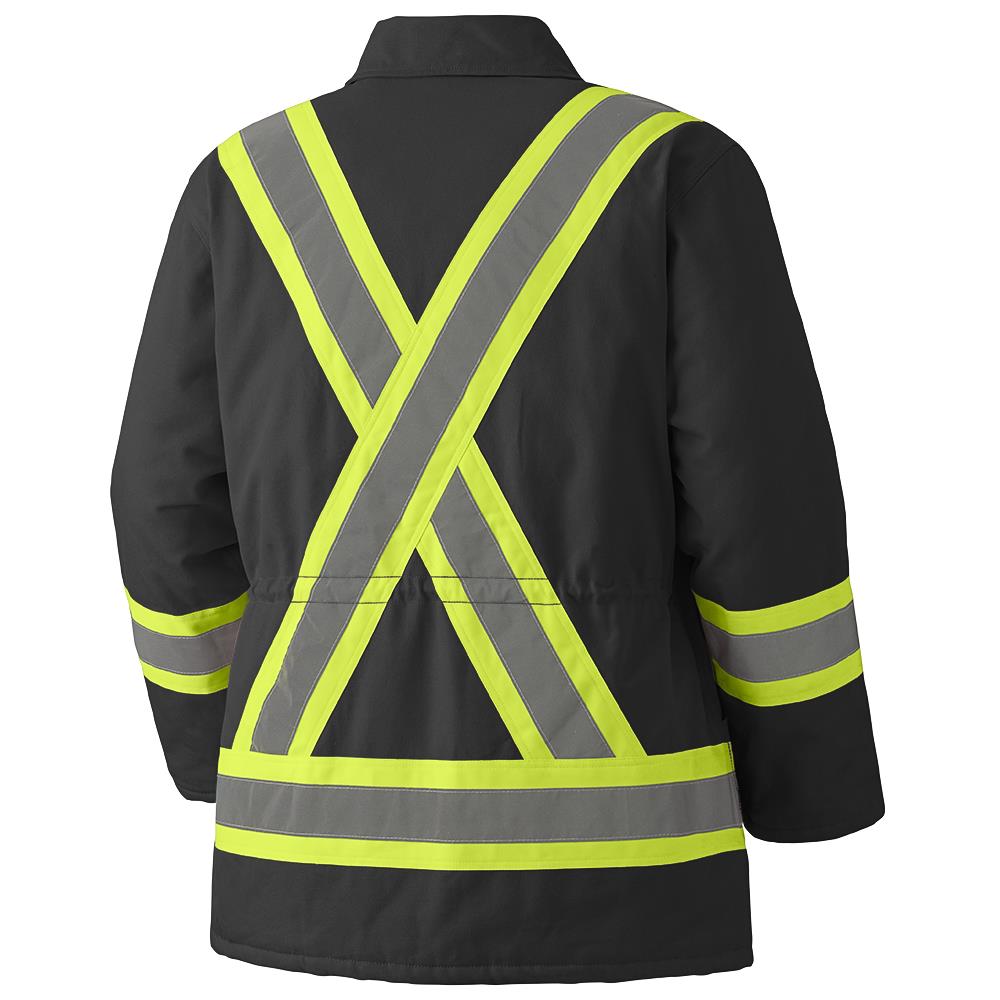 Parkas de sécurité, en coton matelassé, noir, SZ : 2XL