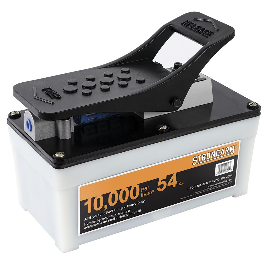 Strongarm, 10,000 PSI 54 oz Air/Hydraulic Foot Pump - Heavy Duty