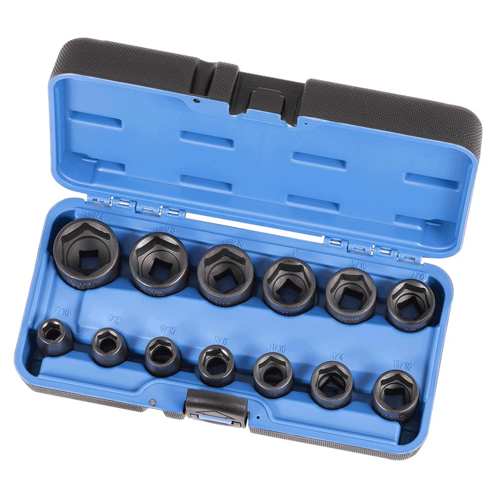 JET 13 PC 1/2" DR SAE Impact Socket Set - 6 Point