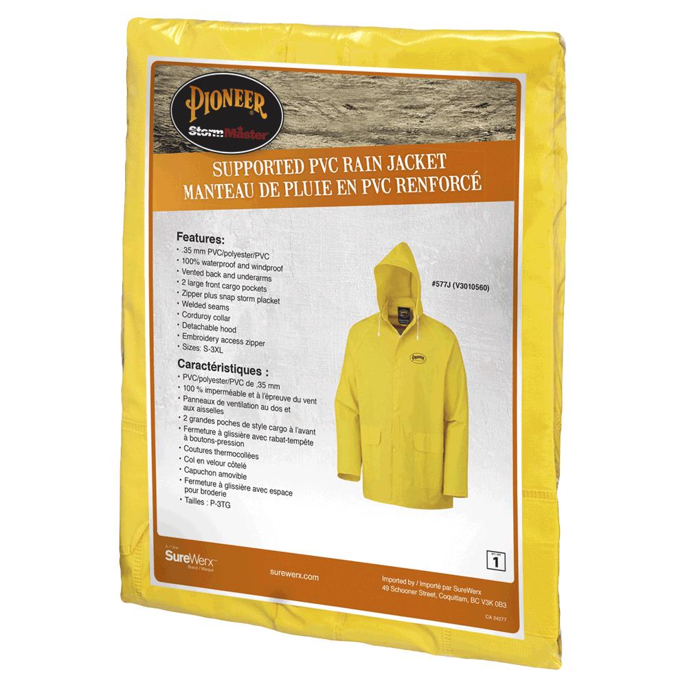 Veste de pluie Storm Master®, jaune, SZ : 2XL