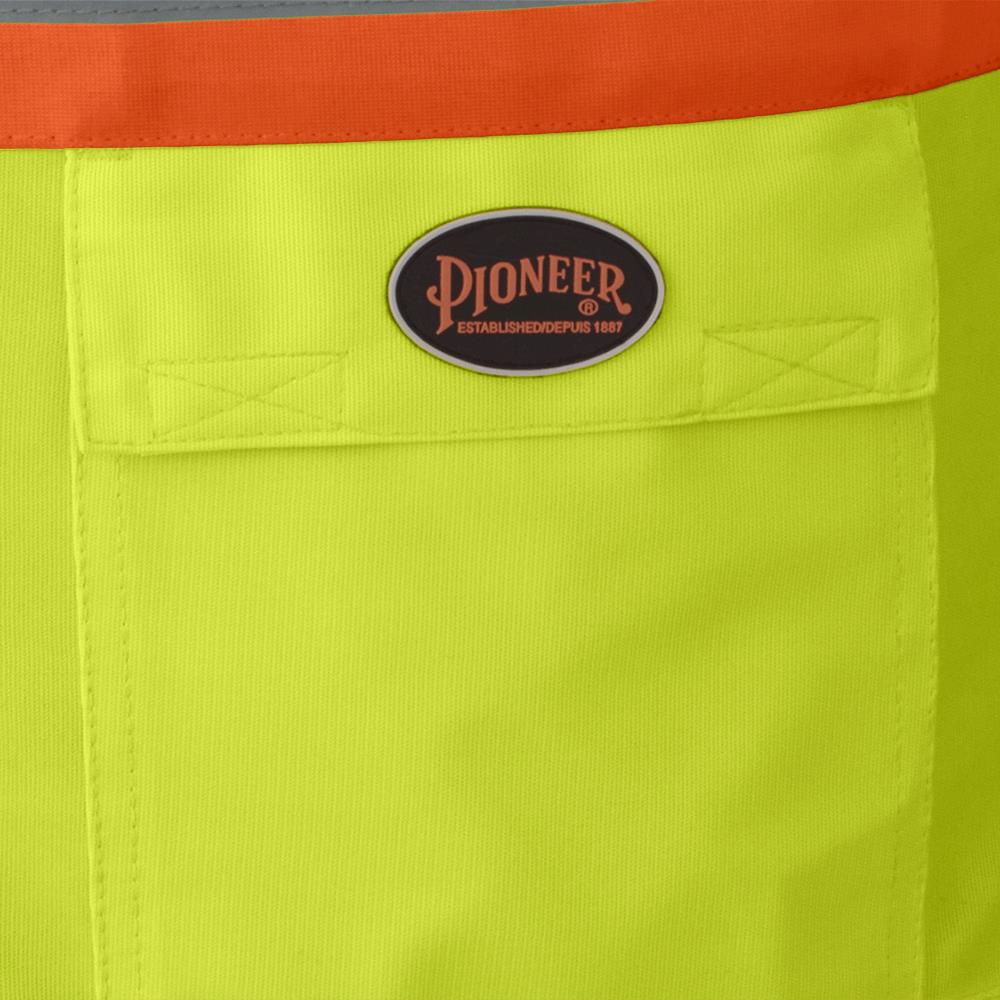 Veste de sécurité en tricot de polyester avec fermeture éclair, Jaune, GR: L