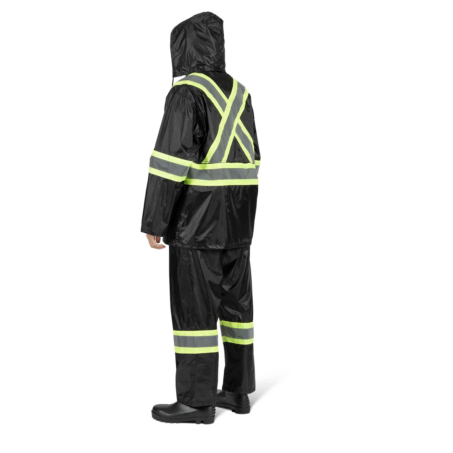Combinaison de pluie légère et imperméable, noire, taille M