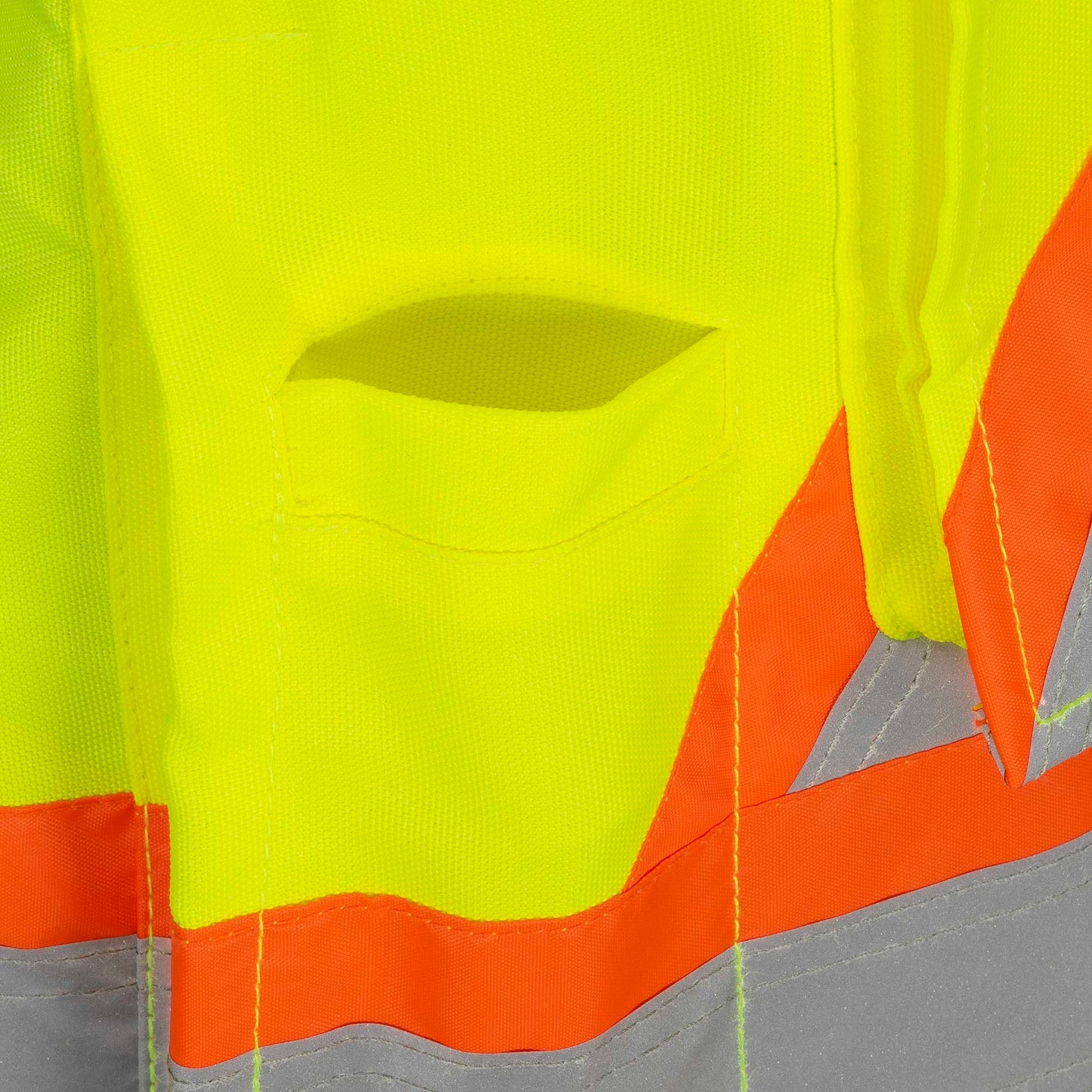 Gilets de sécurité - Polyester Oxford enduit de polyuréthane 600 deniers, Jaune, GR: S
