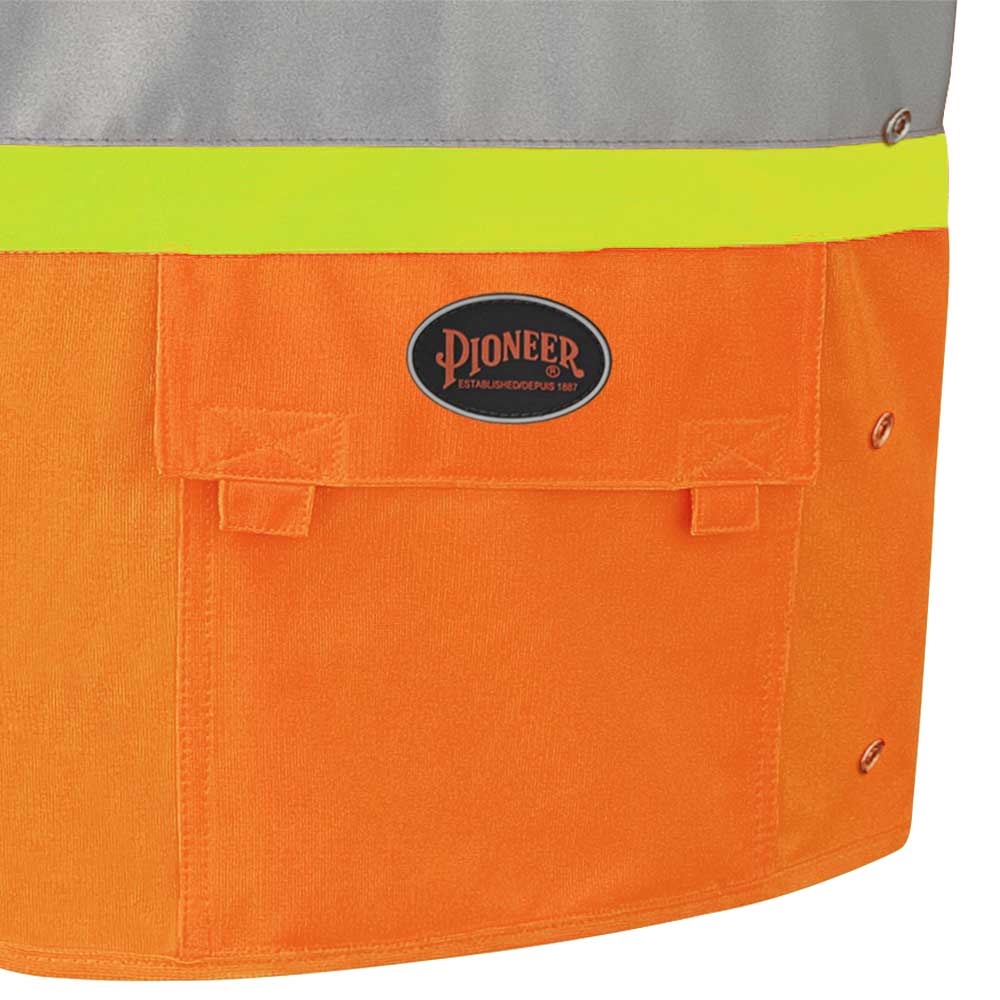Gilets de sécurité, Ajustables, Fermeture à crochets et boucles, Orange, GR: S/M