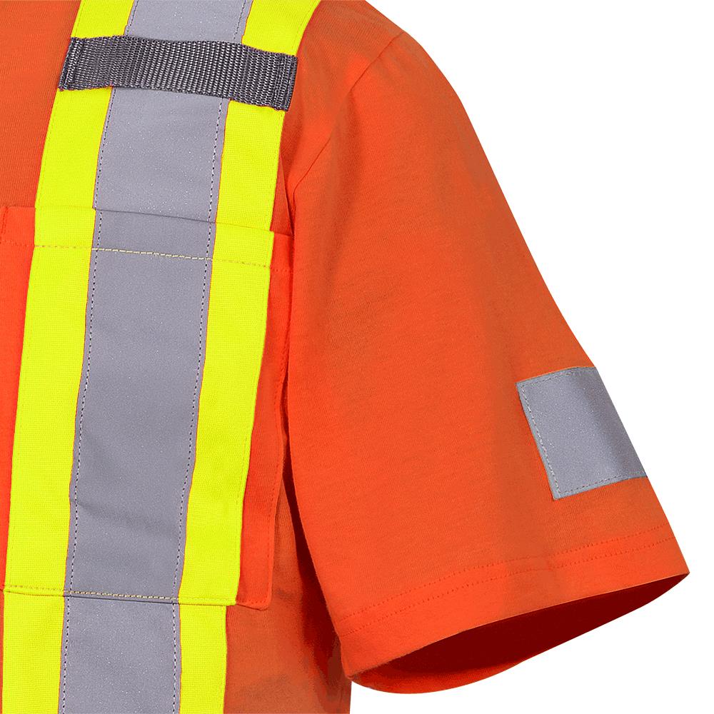 Chandail de sécurité, 100 % coton, CSA, orange, GR: 2XL