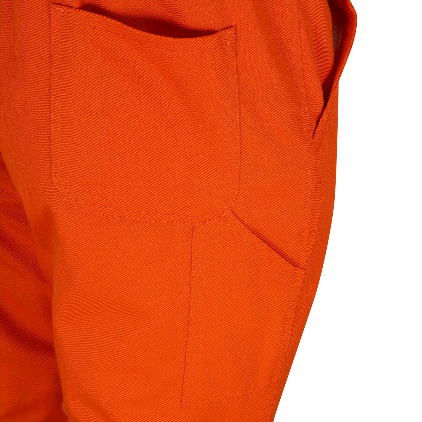 Combinaison de sécurité matelassée en coton ignifuge haute visibilité, orange, SZ : M