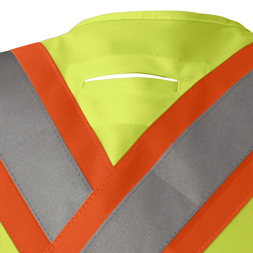 Gilet de sécurité détachable, épaules tombantes, tricot de poly interlock, Jaune, GR: L/XL