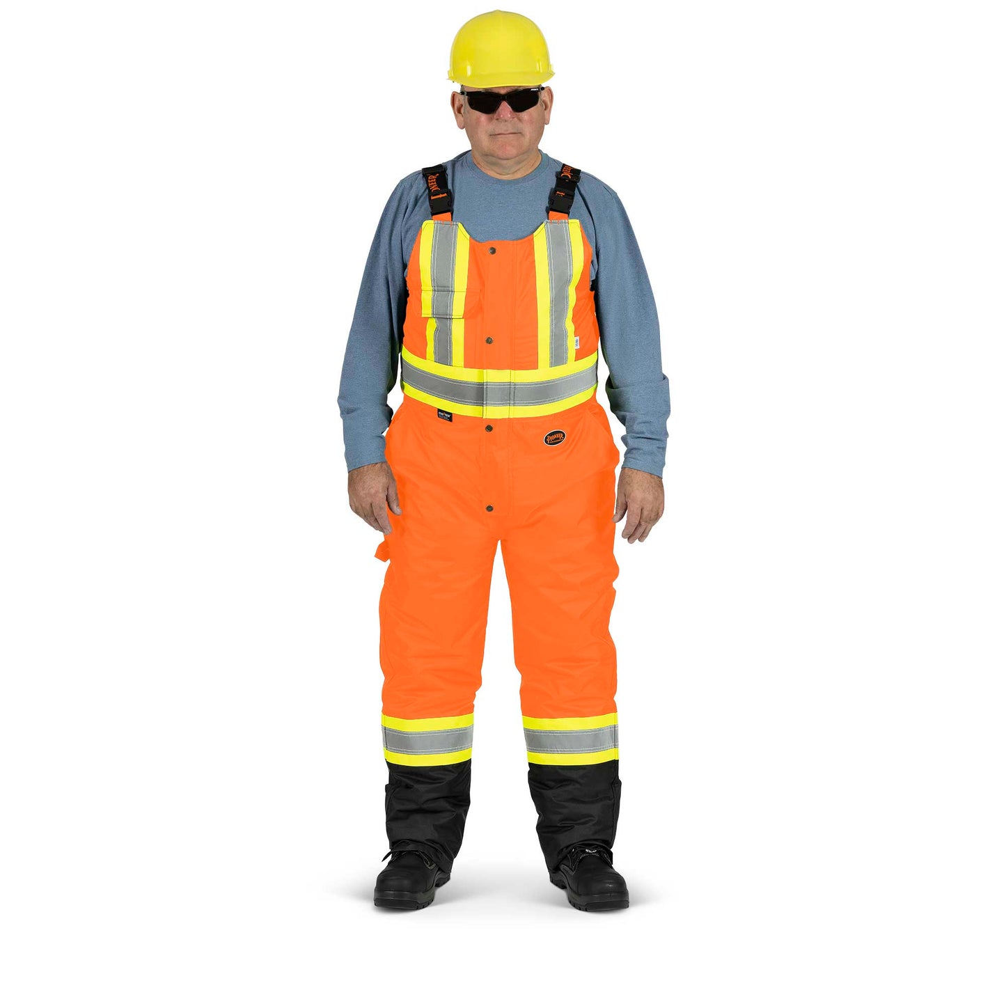 Salopette de sécurité matelassée imperméable haute visibilité, orange, SZ : 5XL