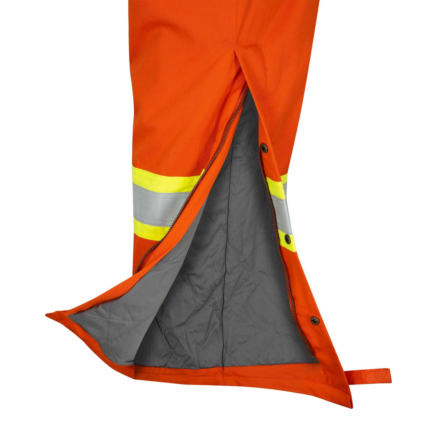 Combinaison de sécurité matelassée en coton ignifuge haute visibilité, orange, SZ : XL