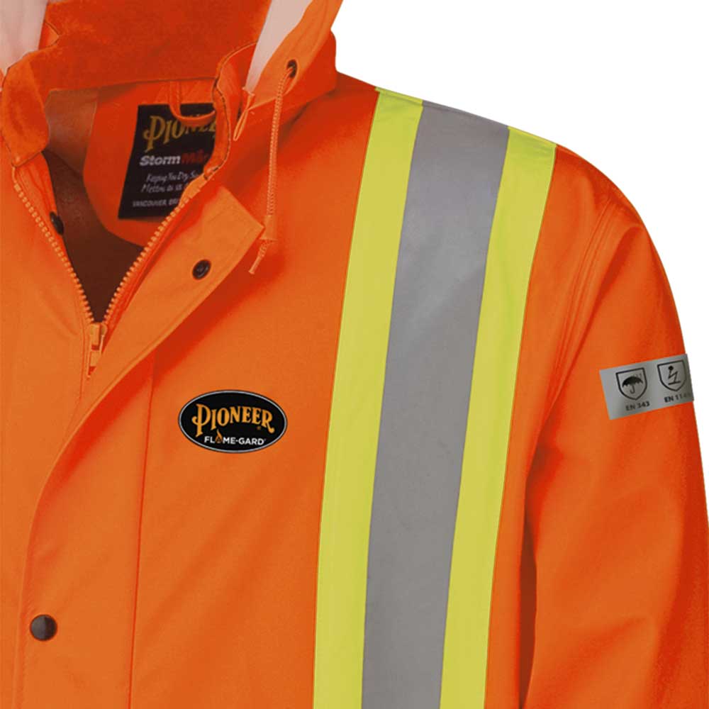 Veste imperméable extensible ignifuge, orange, SZ : 6XL