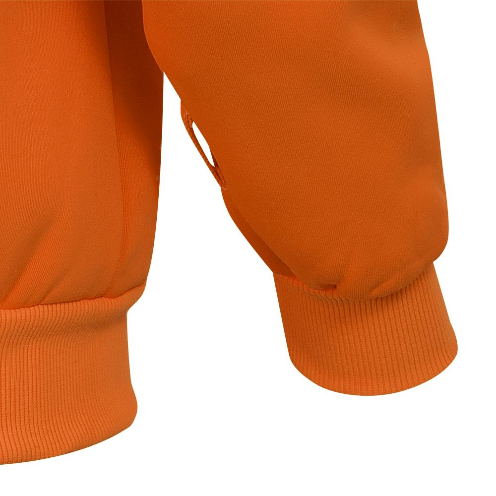 Chandail de sécurité à capuchon, molleton de poly, orange, GR: 2XL