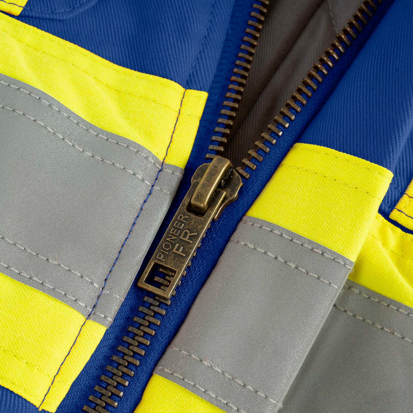 Combinaison de sécurité matelassée en coton ignifuge haute visibilité, bleu roi, SZ : XL