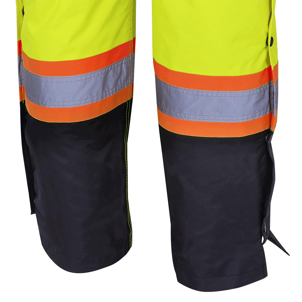 Salopette de sécurité matelassée imperméable haute visibilité, jaune, SZ : 2XL
