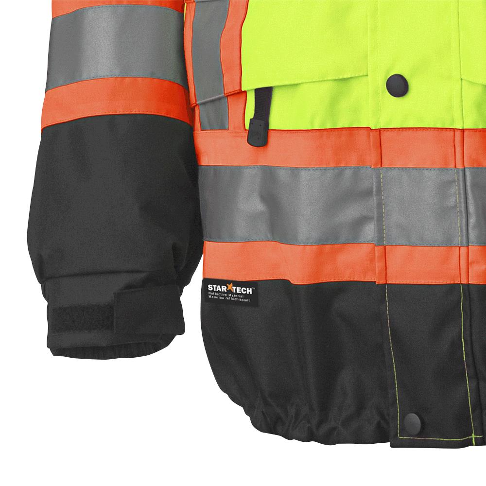 Veste imperméable/respirante de qualité supérieure Hi-Viz, jaune, SZ : 4XL