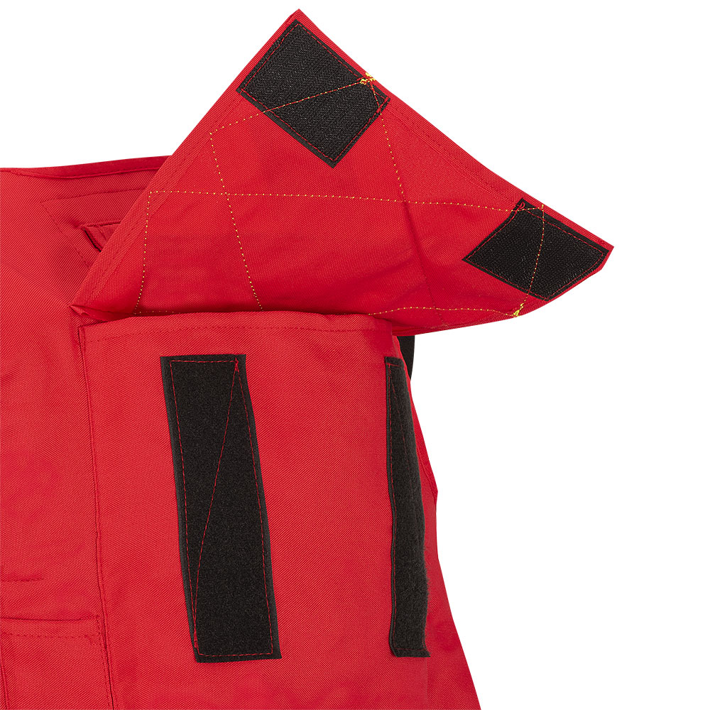 Gilets de sécurité - Polyester Oxford enduit de polyuréthane 600 deniers, Rouge, GR: XL
