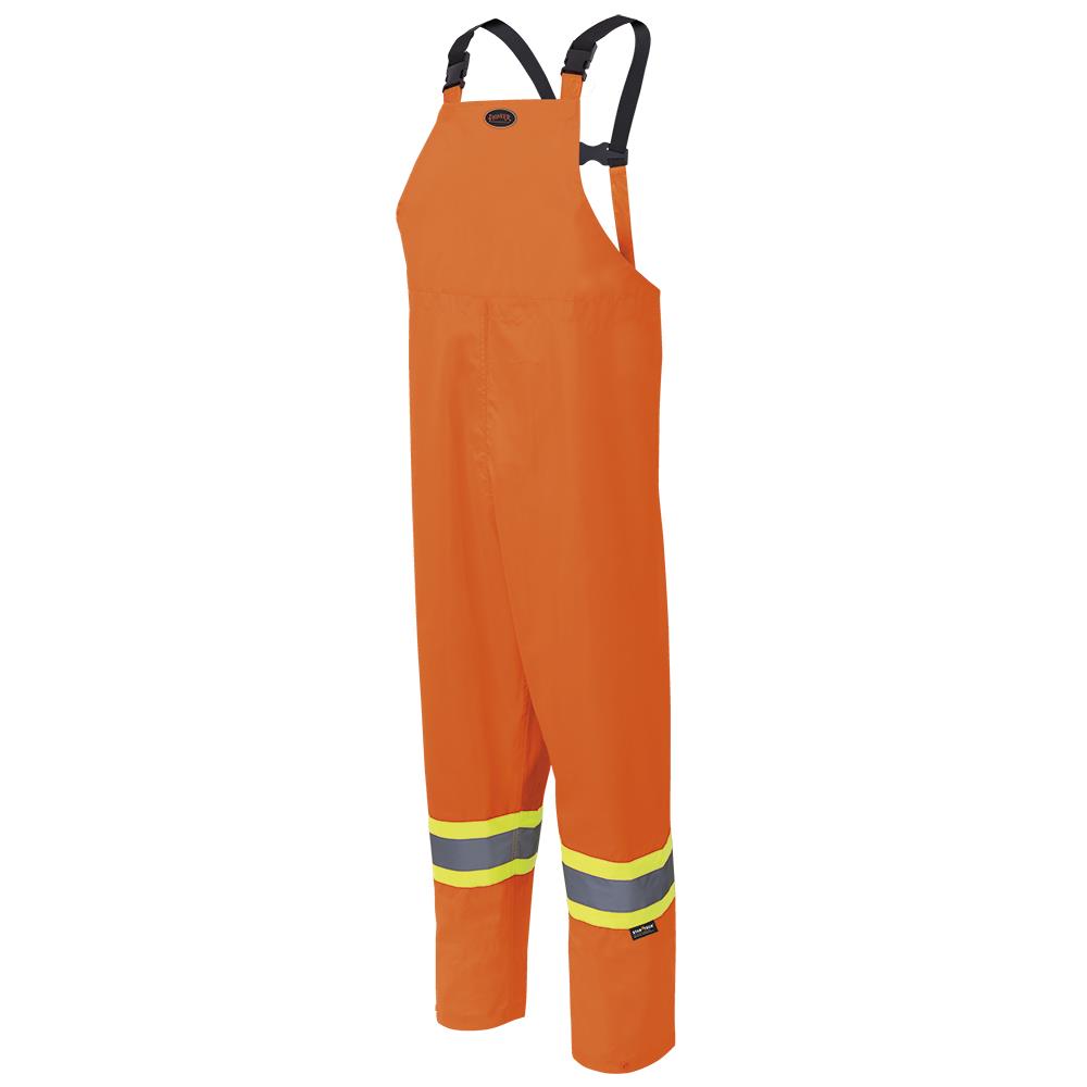 Hi-Viz Rain Suit, 150D Oxford Polyester, Orange, SZ: 3XL