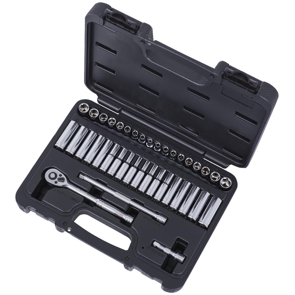 ITC, 40 PC 1/4" Drive SAE / Metric Socket Set
