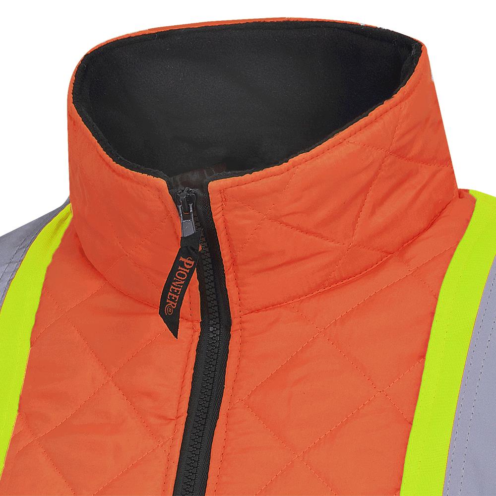 Veste matelassée haute visibilité pour congélateur, orange/noir, SZ : S