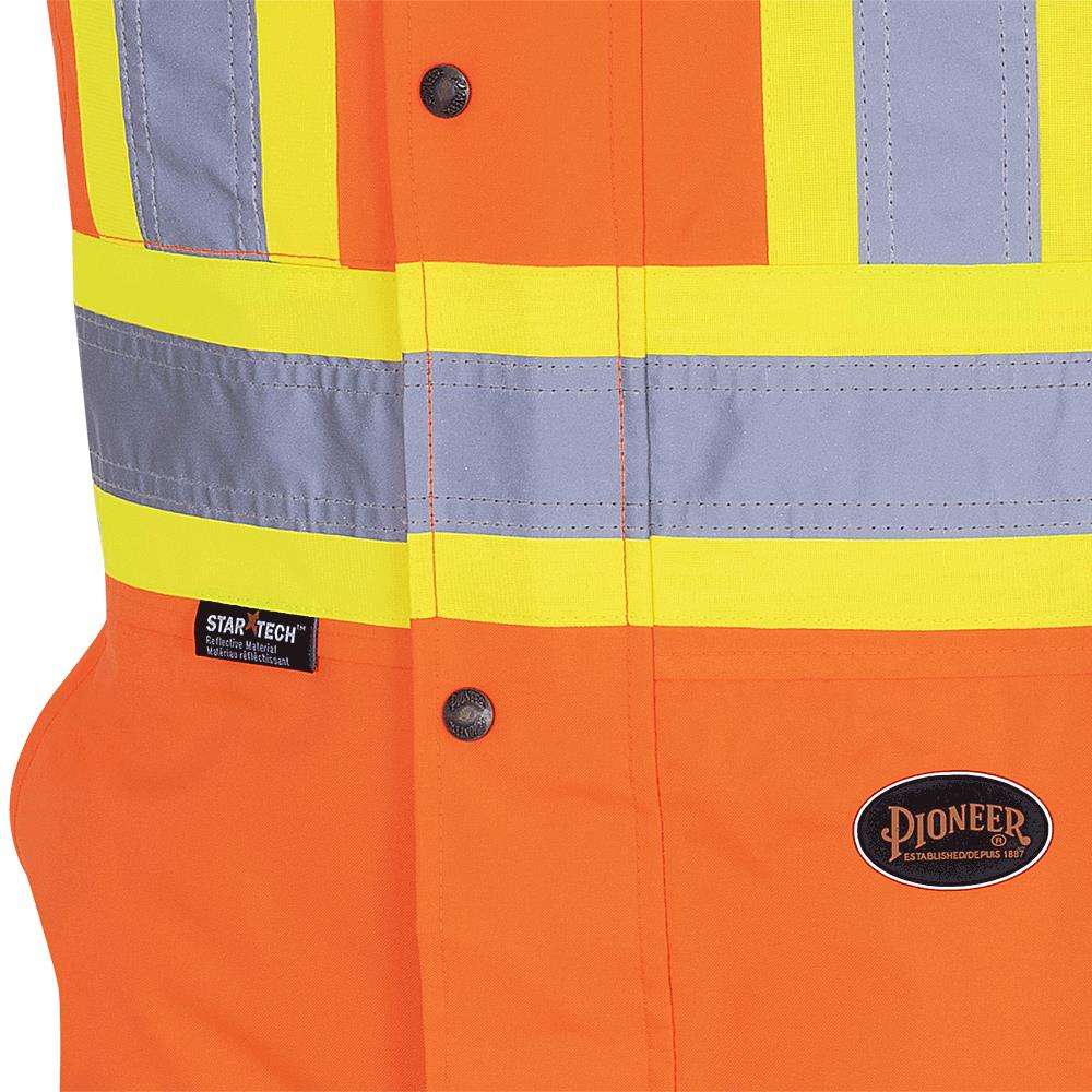 Salopette de sécurité matelassée imperméable haute visibilité, orange, SZ : M