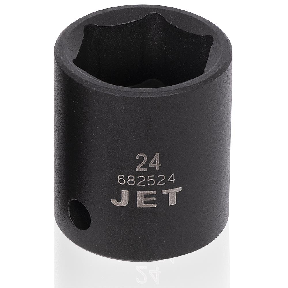 JET Jeu de 12 douilles à chocs métriques à prise de 1/2 po - 6 pans