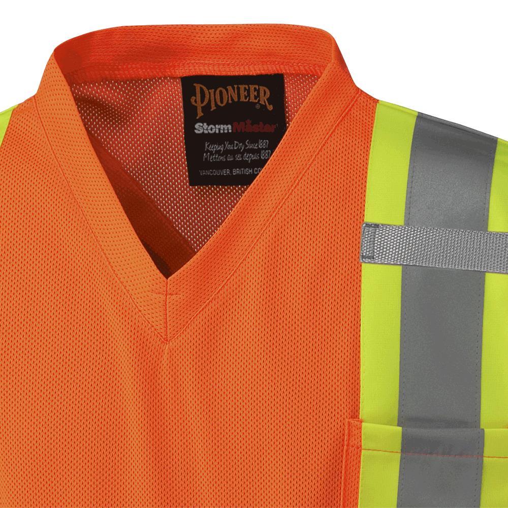 Hi-Vis Micro Mesh Safety T-Shirts, Orange, SZ: 5XL