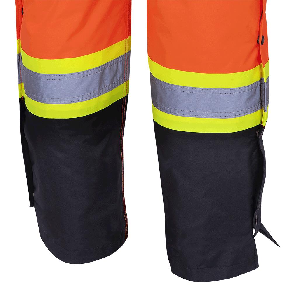 Salopette de sécurité matelassée imperméable haute visibilité, orange, SZ : S