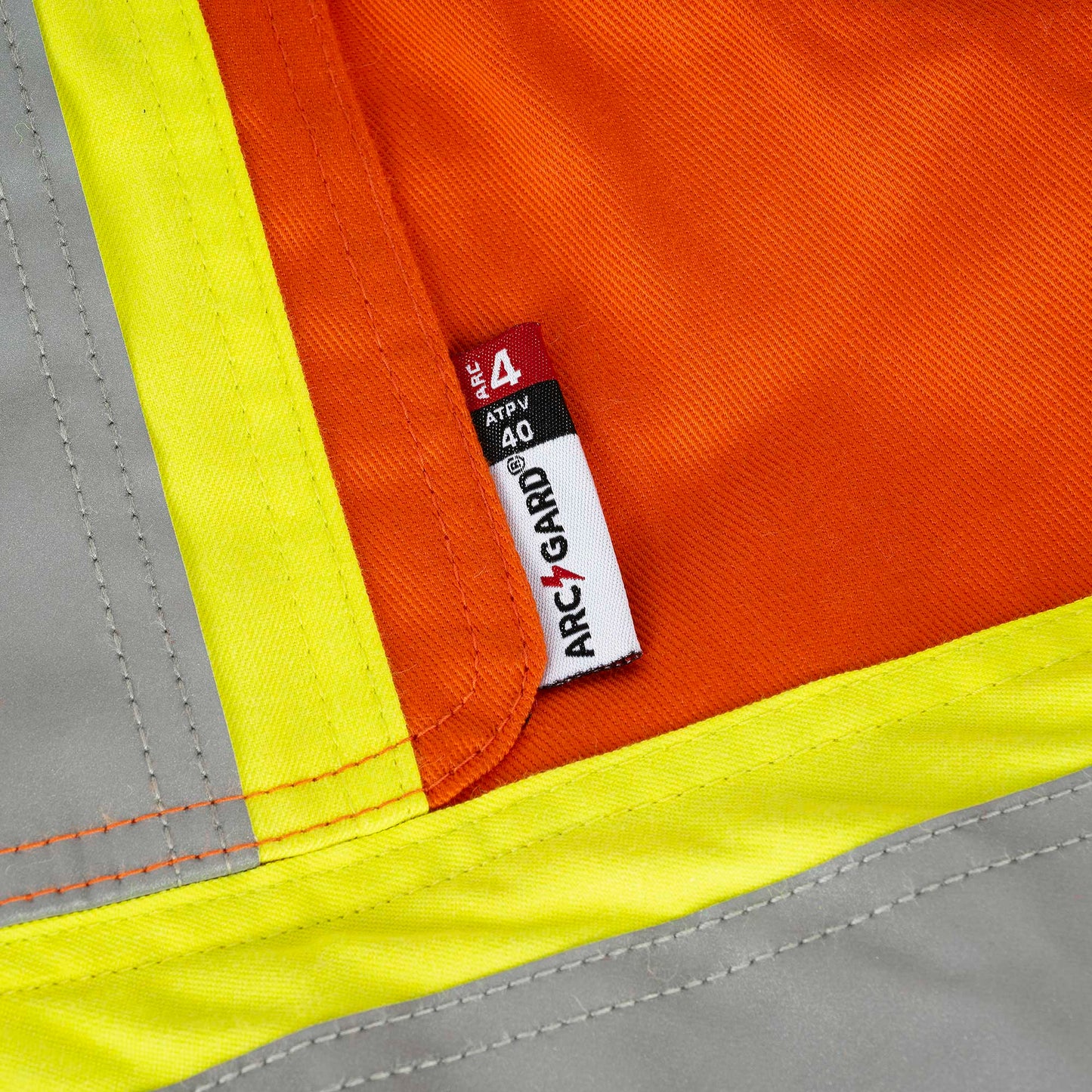 Combinaison de sécurité matelassée en coton ignifuge haute visibilité, orange, SZ : S