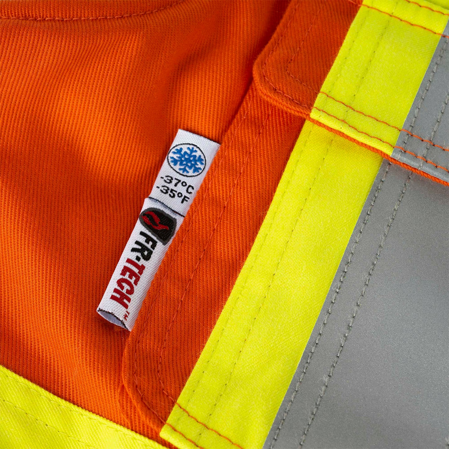 Combinaison de sécurité matelassée en coton ignifuge haute visibilité, orange, SZ : S