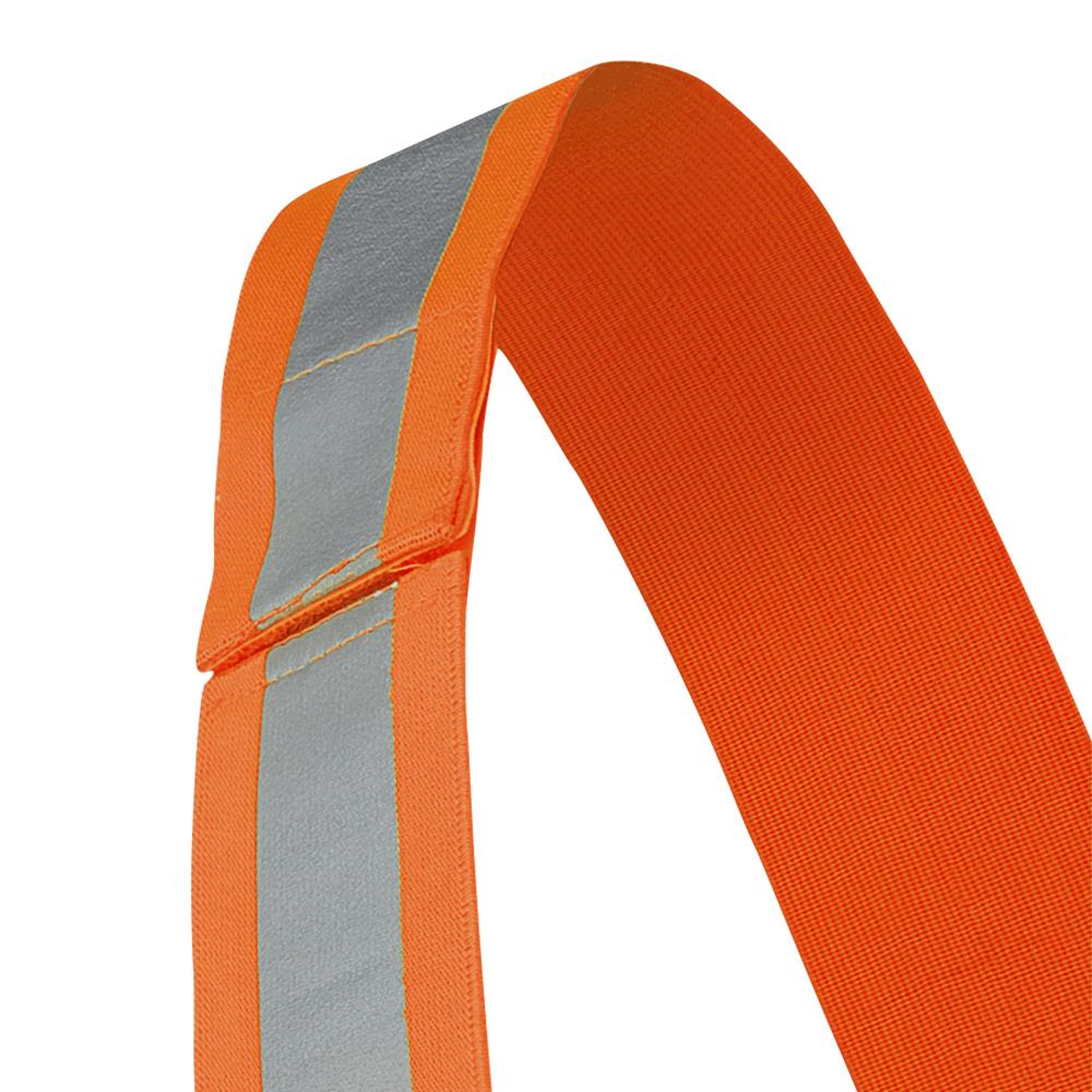 Bretelle de sécurité de 5 cm ajustable, détachable en 4 points avec sac, orange, GR: O/S
