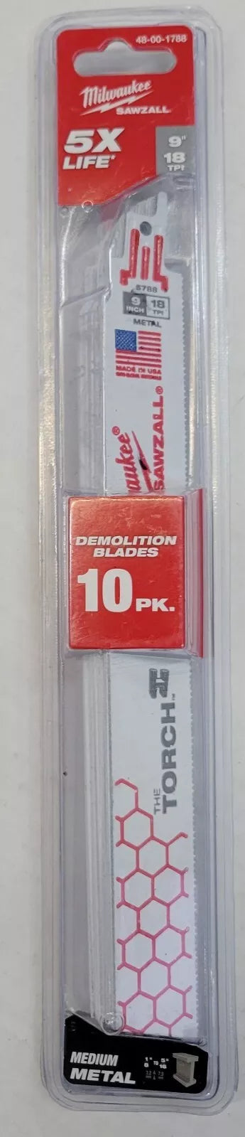 Sawzall® Torch 18t 9l Bim Blade 10pk