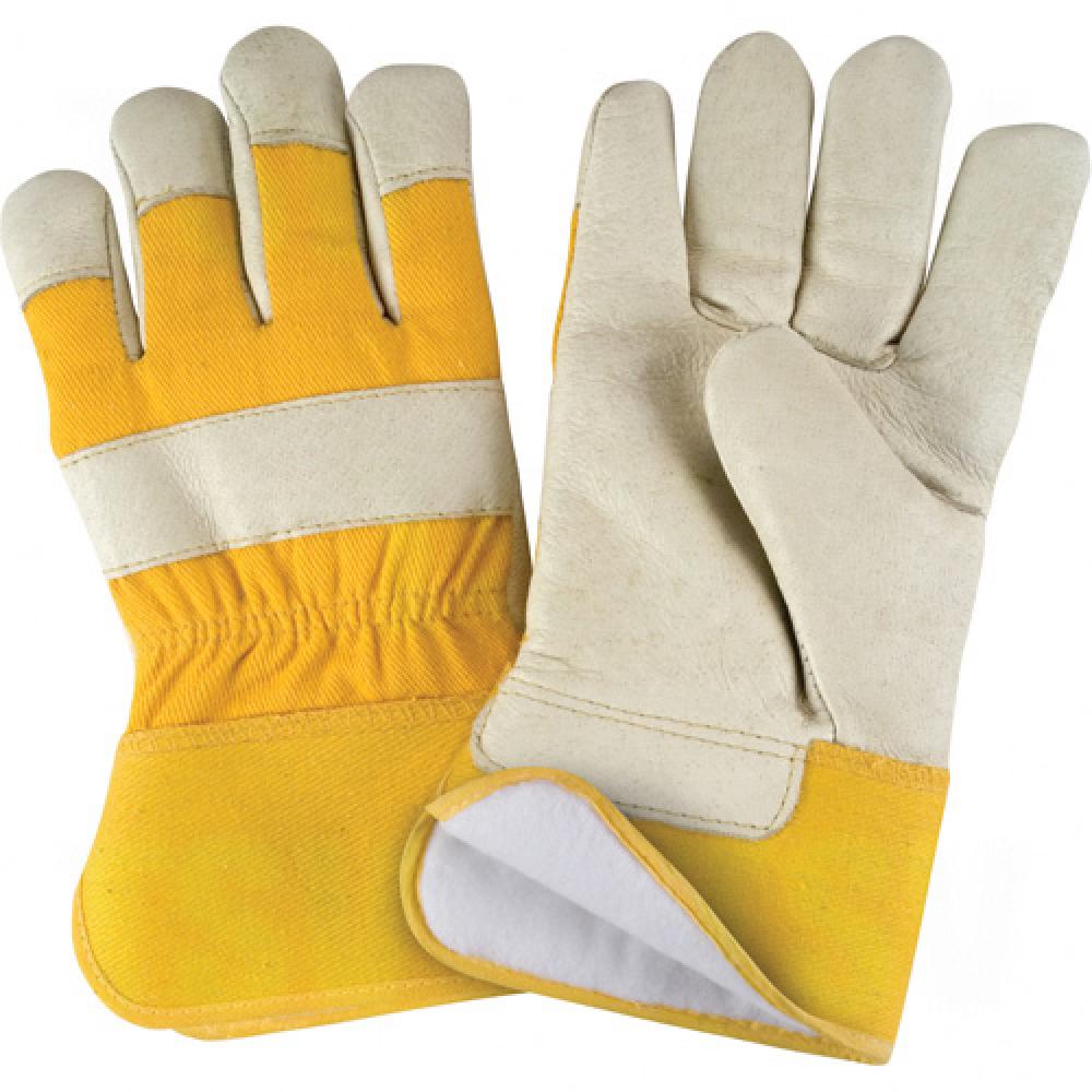 Superior Warmth Winter-Lined Fitters Gloves, Large, Grain Pigskin Palm, Thinsulate™ Inner Lining