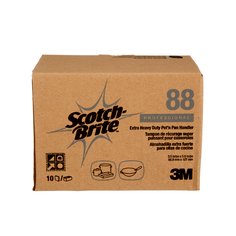 Tampon à récurer pour très gros travaux pour casseroles 88 Scotch-Brite, bleu foncé, 88,9 x 127 mm (3,5 x 5 po), 40/cs