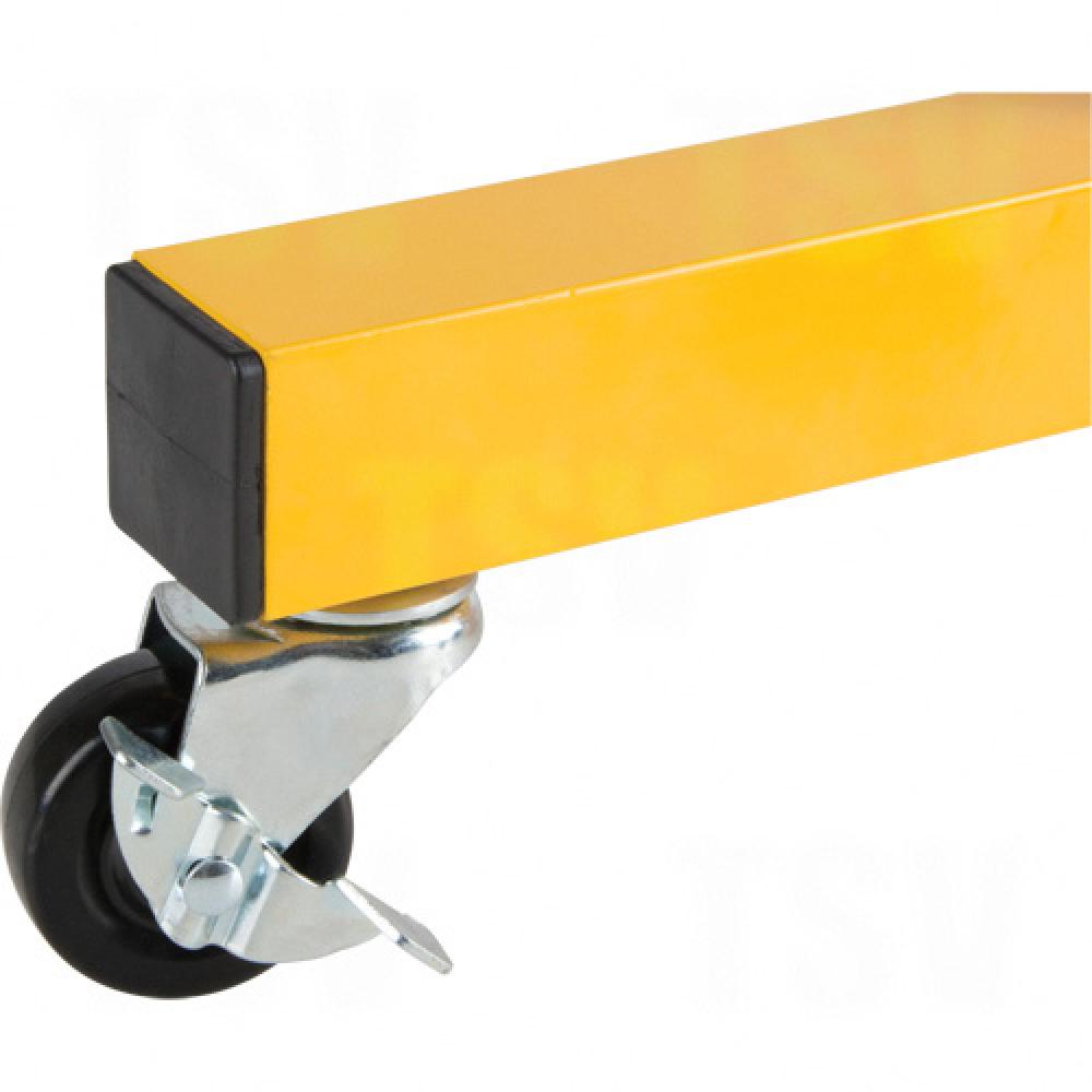 Jeu de roulettes en option pour barrière extensible Zenith SDK990, caoutchouc, 4/pqt