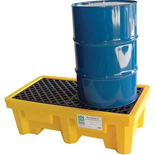 2-Drum Ultra-Spill Pallet®, 66 US gal. Spill Capacity, 53" x 29" x 16.5"
