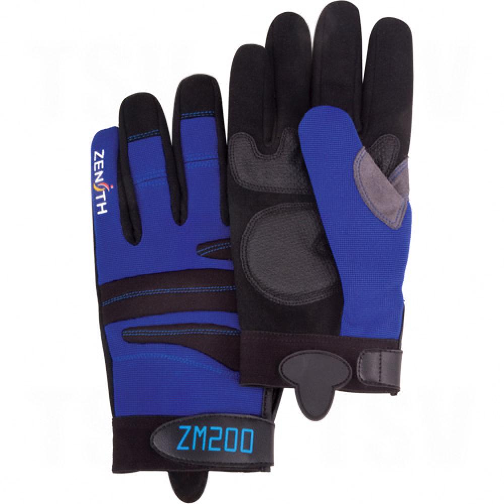 ZM200 Mechanic's Gloves, Synthetic Palm, Size Large