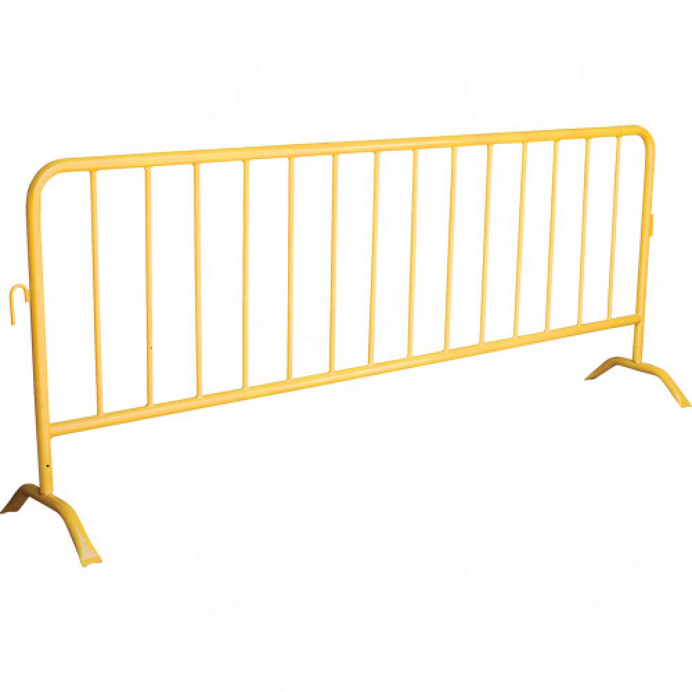 Barrière portative, emboîtable, 102" L x 40" H, jaune