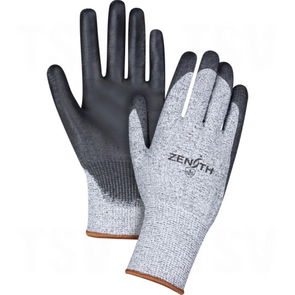 Seamless Stretch Cut-Resistant Gloves, Size Large/9, 13 Gauge, Polyurethane Coated, HPPE Shell, ANSI/ISEA 105 Level 4/EN 388 Level 5