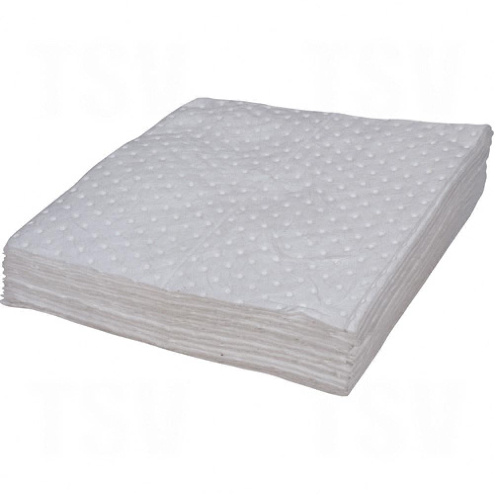 Tampon absorbant lié, huile uniquement, 15" x 17", capacité d'absorption de 8 gal., 25/pqt