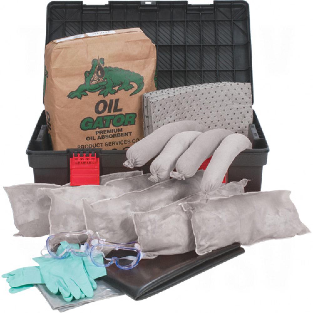 Trousse de déversement pour boîte à outils, universelle, poubelle, capacité d'absorption de 31 gal US