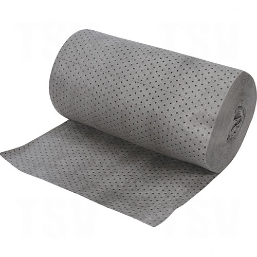 Rouleaux absorbants en fibres fines de qualité industrielle, poids lourd, 150 pi L x 30 po l, capacité d'absorption de 70 gal.