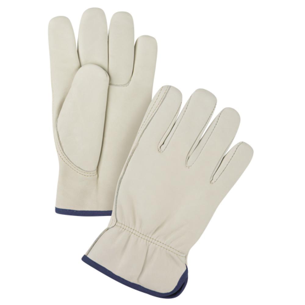 Premium Winter-Lined Driver's Gloves, X-Large, Grain Cowhide Palm, Fleece Inner Lining