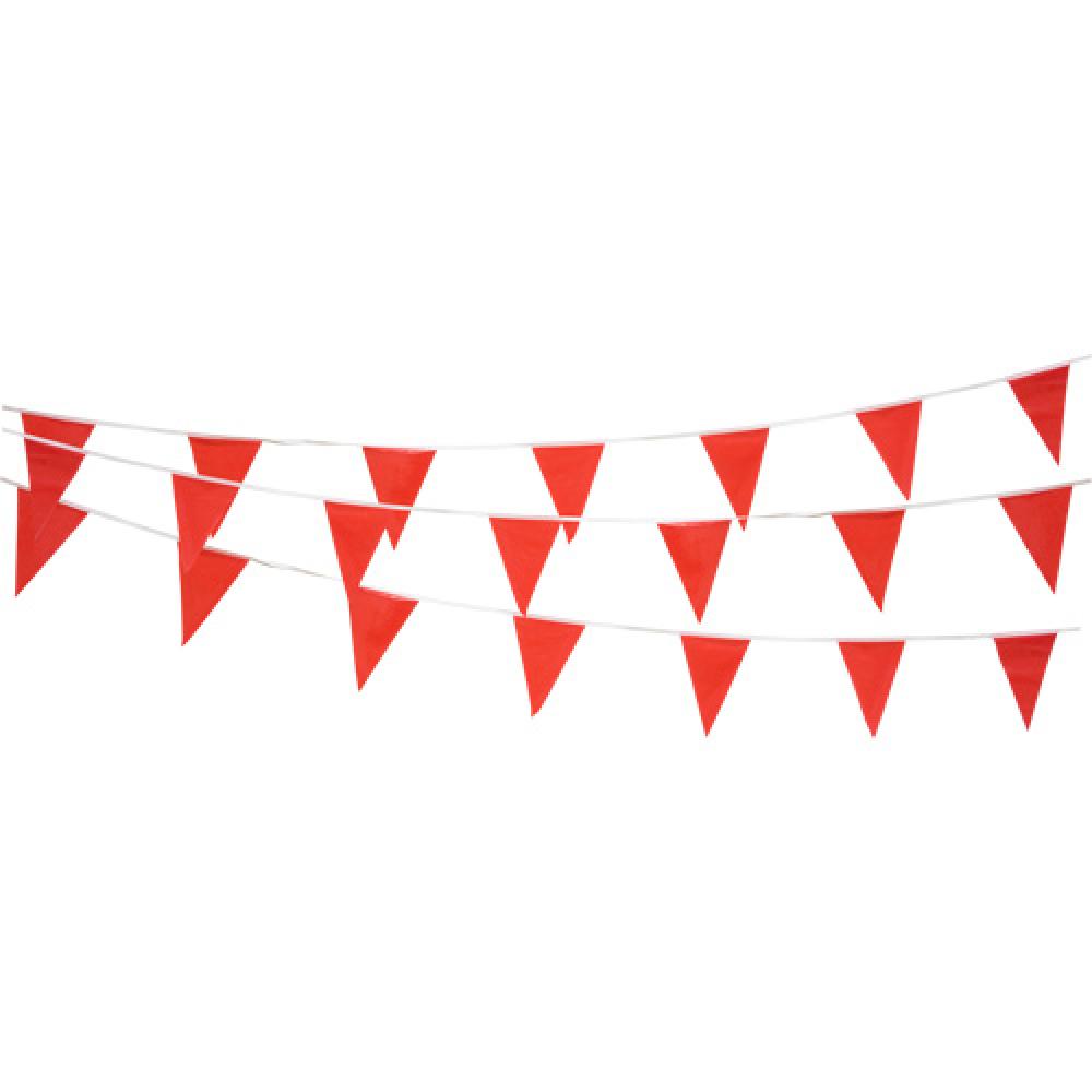 Pennant String, 60' L, Red