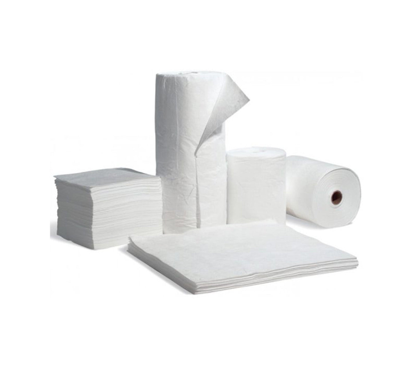 Hydrophobic Sonic Bonded Sorbents, White, 30″ X 150′ heavy