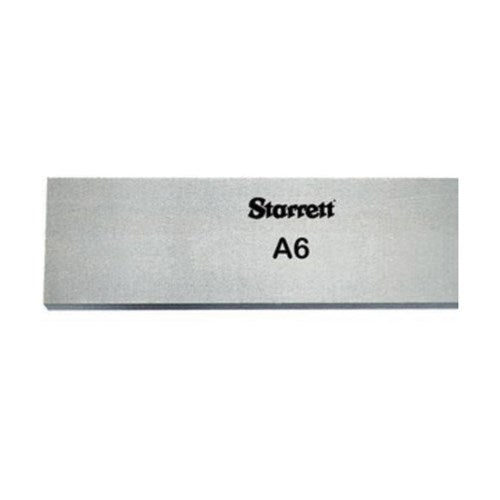 Starrett 58950 344 Precision Ground Flat Stock, A6 Air Hardening Tool Steel, 36" L x 1" W x 1/8" THK