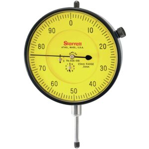 Indicateur à cadran Starrett 656-881J, plage de mesure de 25 mm