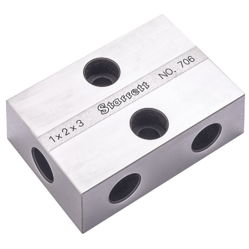 Starrett 706AZ Inspection Block with Case - 1 to 3 Inch Measuring Range