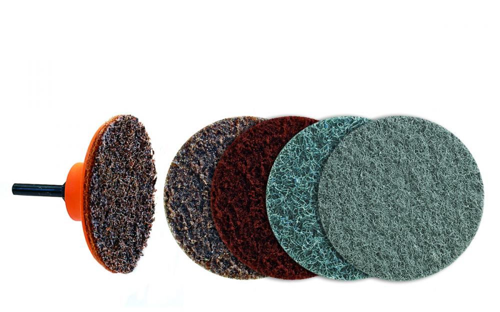 Twist blendex, disques de conditionnement, grain fin 3 po, bleu