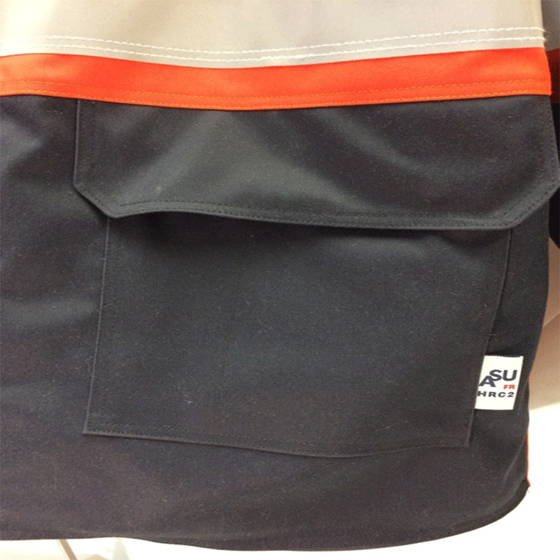 Lined parka hi-viz 2'' grey sz. : l