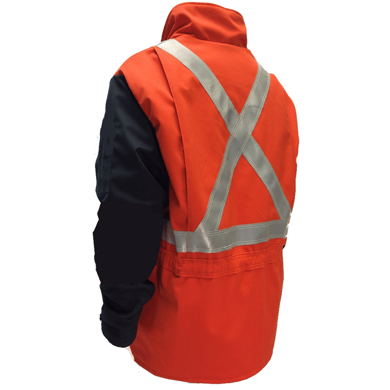 Parka doublé h-vis 2'' gris gr. : l